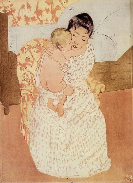 Nude Child by Mary Cassatt