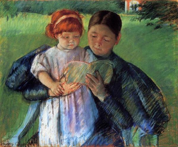 Nurse Reading To A Little Girl by Mary Cassatt