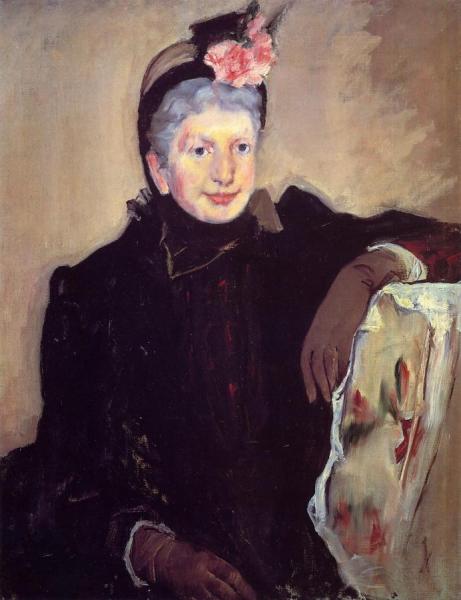 Portrait Of An Elderly Lady by Mary Cassatt
