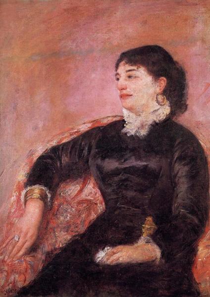 Portrait Of An Italian Lady by Mary Cassatt