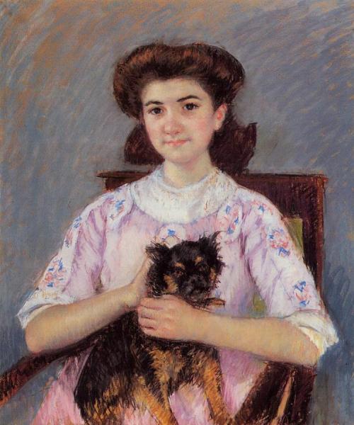 Portrait Of Marie-louise Durand-ruel by Mary Cassatt