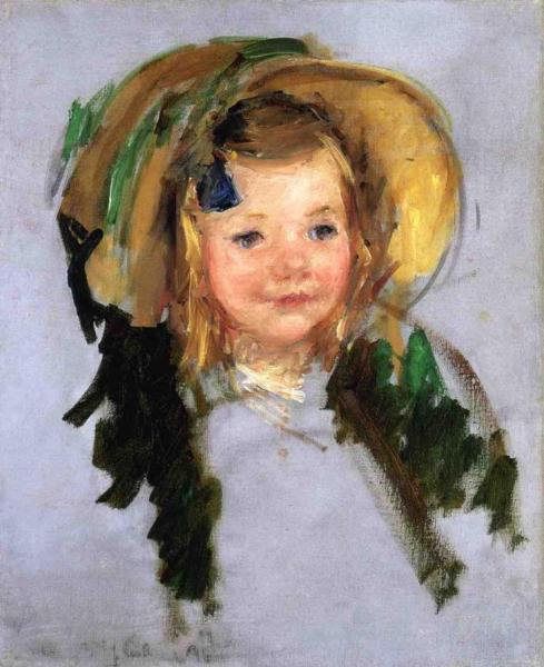 Sara In A Bonnet by Mary Cassatt