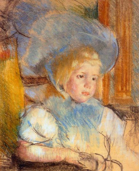 Simone In Plumed Hat by Mary Cassatt
