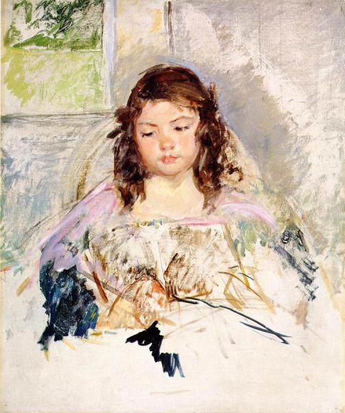 Sketch For 'francoise In A Round-backed Chair, Reading by Mary Cassatt