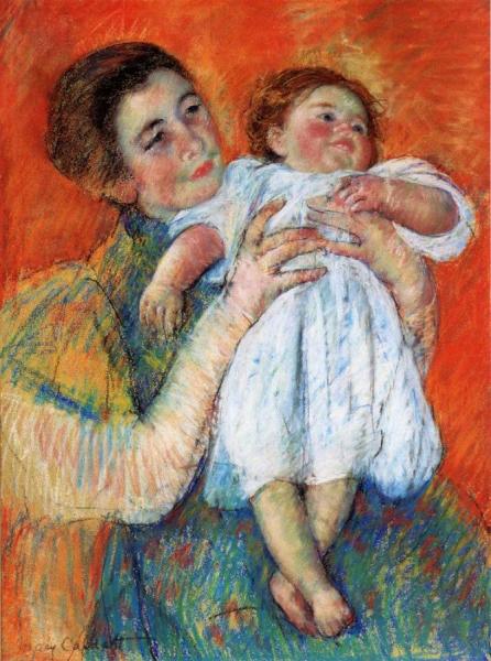 The Barefoot Child by Mary Cassatt