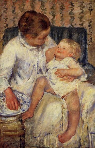 The Child's Bath by Mary Cassatt