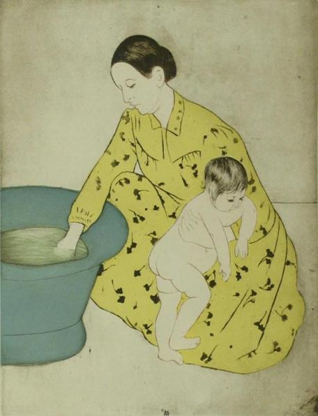 The Child's Bath by Mary Cassatt