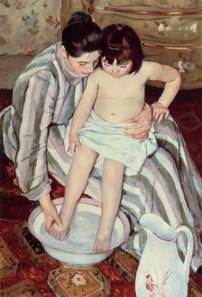 The Child's Bath by Mary Cassatt