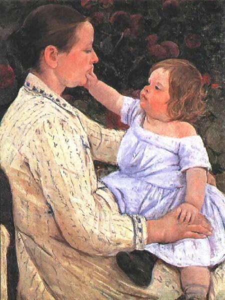The Child's Caress by Mary Cassatt