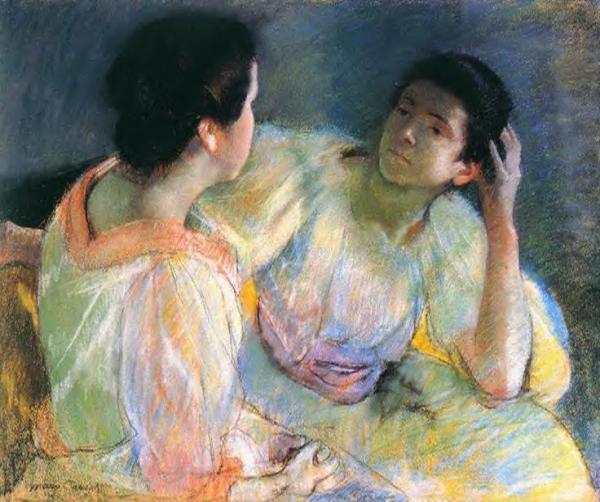 The Conversation by Mary Cassatt