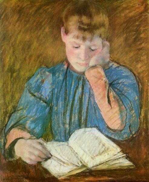 The Pensive Reader by Mary Cassatt