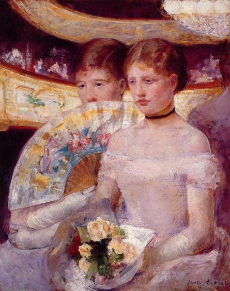 Two Women In A Theater Box by Mary Cassatt