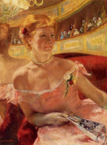 Woman In A Loge by Mary Cassatt