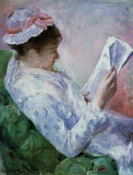 Woman Reading by Mary Cassatt