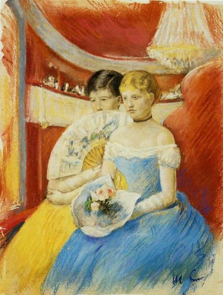 Women In A Loge by Mary Cassatt
