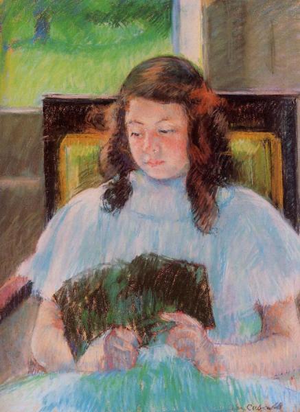 Young Girl Reading by Mary Cassatt