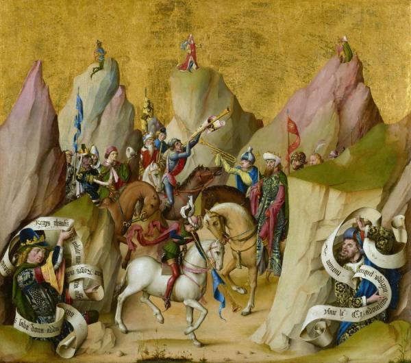 The Meeting Of The Three Kings With David And Isaiah by Master Of The Saint Bartholomew Altarpiece