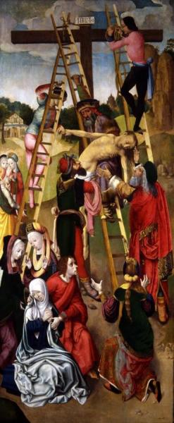 Mise Au Tombeau Panneau De Droite by Master Of The Virgo Inter Virgines