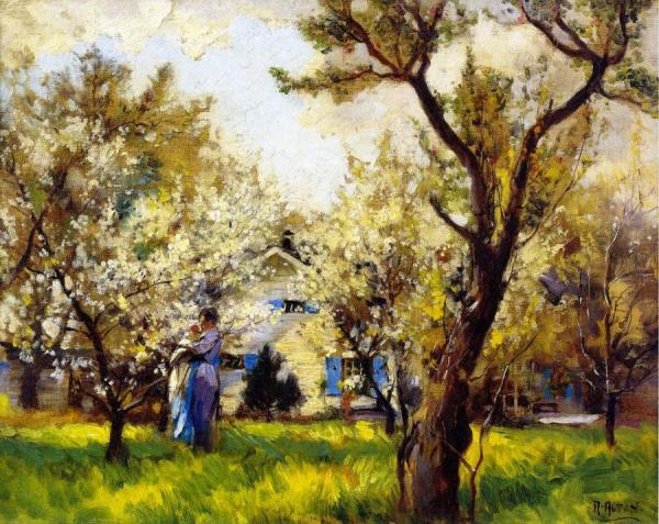 Bertha Alten Holding Her Granddaughter Anita by Mathias Joseph Alten