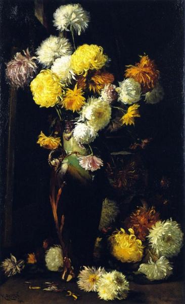 Chrysanthemums by Mathias Joseph Alten