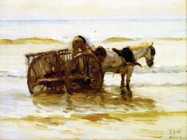 Horse Cart by Mathias Joseph Alten