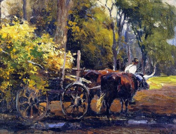 Ox Cart by Mathias Joseph Alten