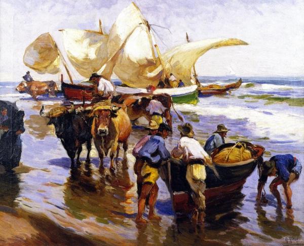 Spanish Sardine Fishers by Mathias Joseph Alten