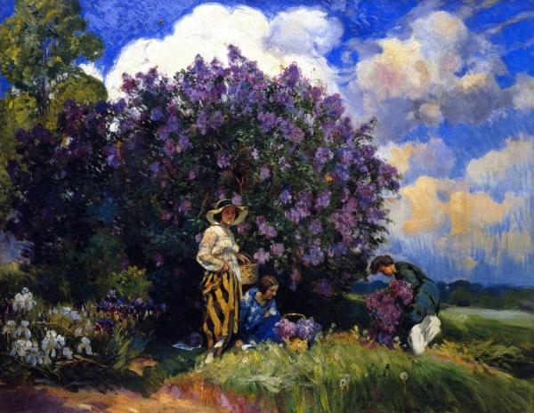 The Striped Skirt by Mathias Joseph Alten