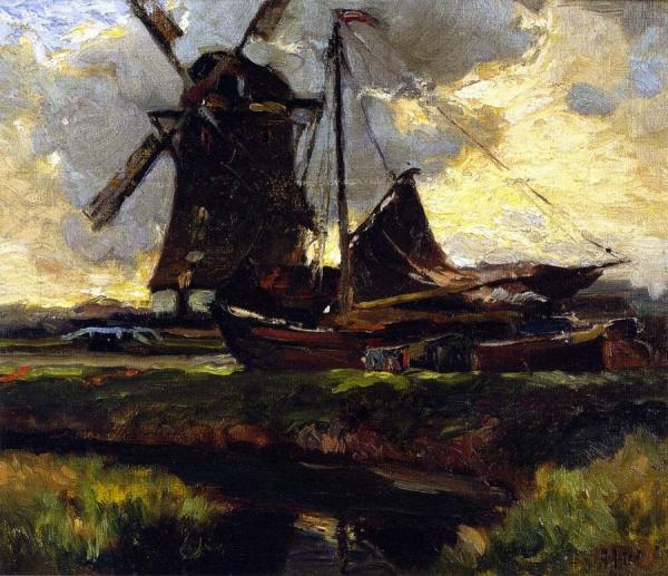 The Windmill by Mathias Joseph Alten