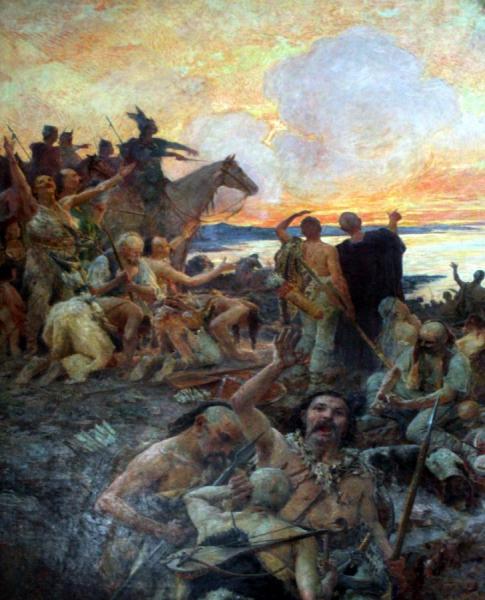Arrival Of The Croats by Mato Celestin Medovic
