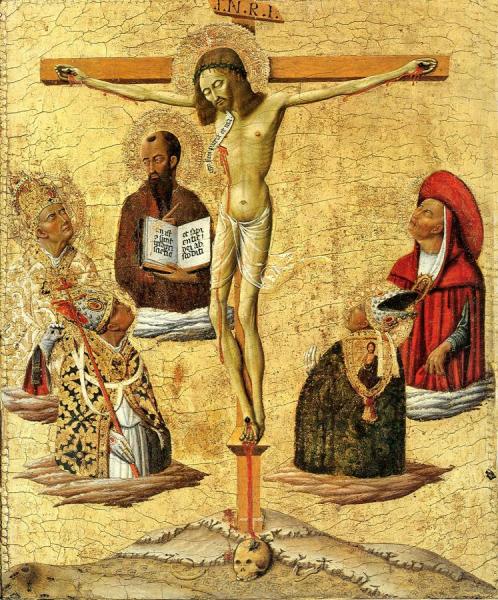 Mystical Crucifixion by Matteo Di Giovanni Oil Painting Reproductions