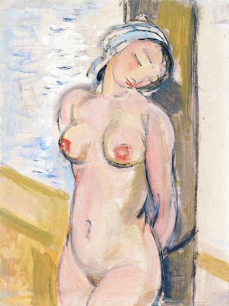 Maurice Barraud Standing Female Nude