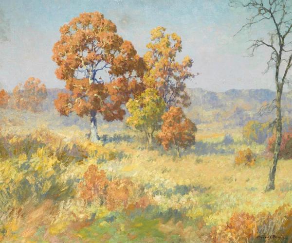Autumn Oaks by Maurice Braun
