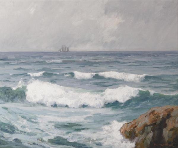Breaking Waves (sailing Along) by Maurice Braun