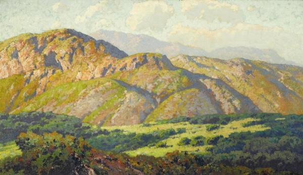 Hills At Lakeside, San Diego by Maurice Braun
