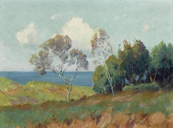 Landscape With Ocean by Maurice Braun