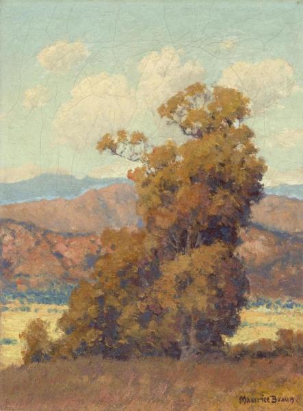 Rolling Hills With Sycamore Tree by Maurice Braun