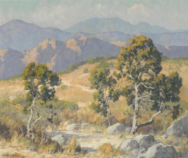 Sycamores And Hills by Maurice Braun