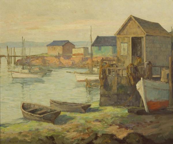 Waterfront, San Diego by Maurice Braun
