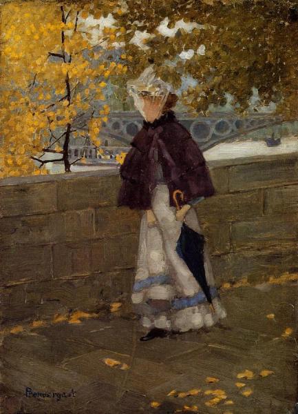 Along The Seine by Maurice Brazil Prendergast