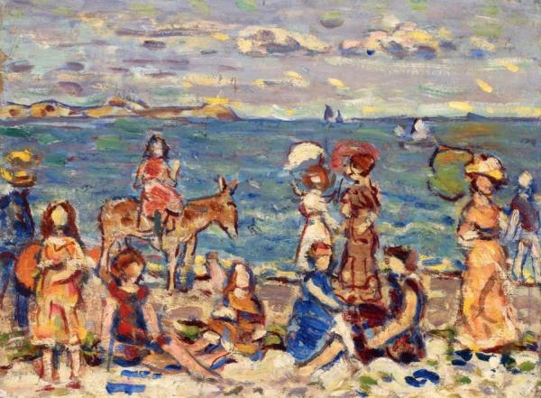 At The Beach by Maurice Brazil Prendergast