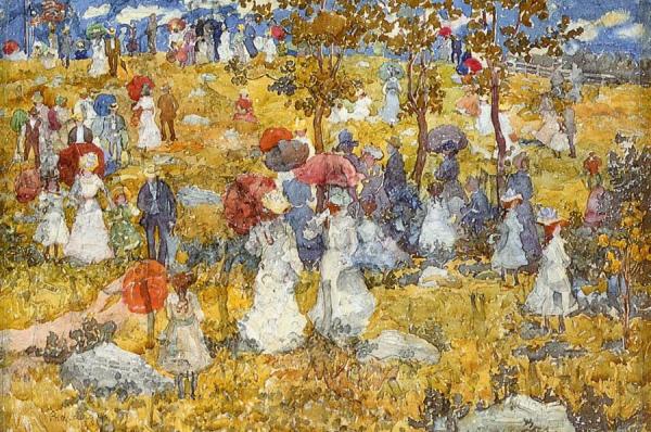 At The Park by Maurice Brazil Prendergast
