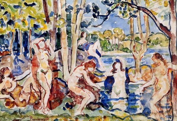 Bathers by Maurice Brazil Prendergast