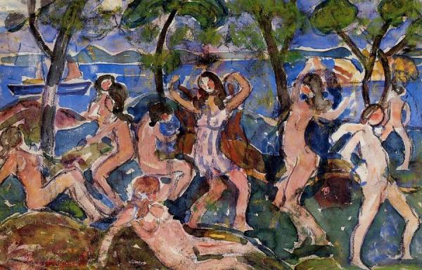 Bathers by Maurice Brazil Prendergast