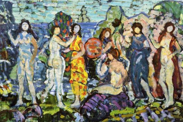 Bathers by Maurice Brazil Prendergast