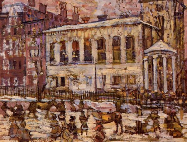 Boston, Snowy Day by Maurice Brazil Prendergast