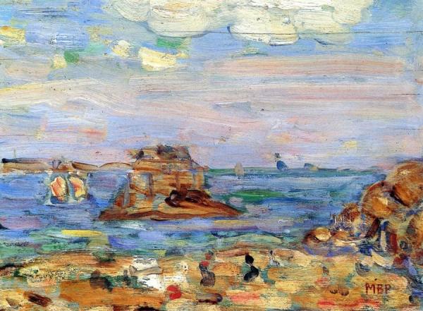 Brittany Coast by Maurice Brazil Prendergast