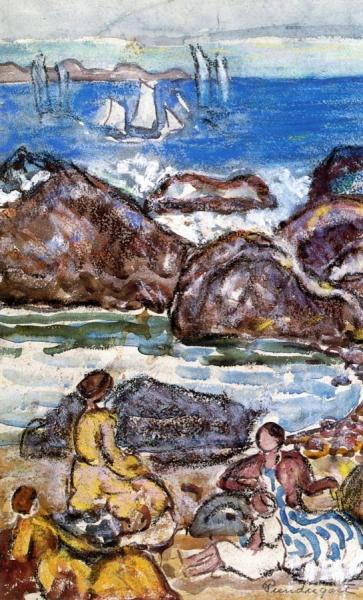 By The Sea by Maurice Brazil Prendergast