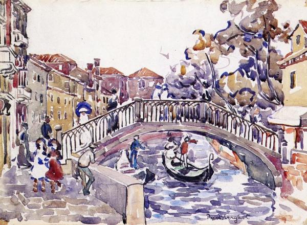 Canal Scene, Venice by Maurice Brazil Prendergast
