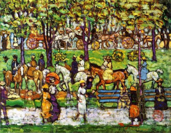 Central Park by Maurice Brazil Prendergast